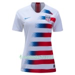 Camisolas de Futebol Estados Unidos Mulher Equipamento Principal 2018 Manga Curta